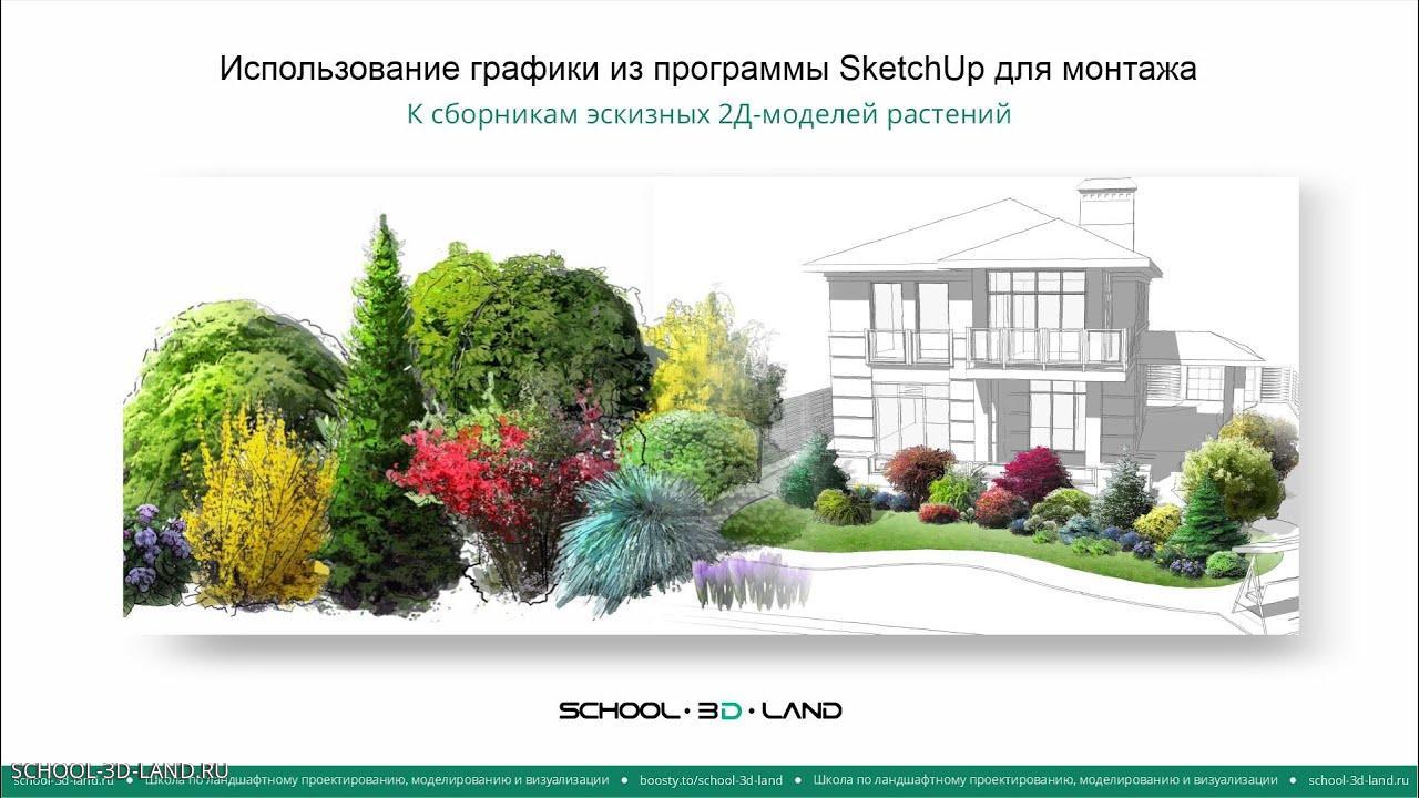 🟢 CD27. Использование графики из программы SketchUp для фотомонтажа