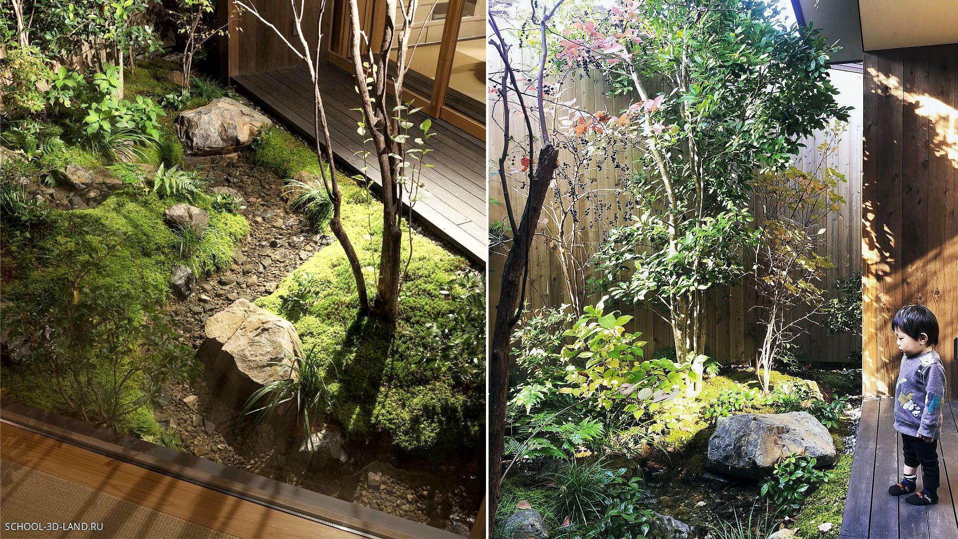 Мини-сады в японских интерьерах