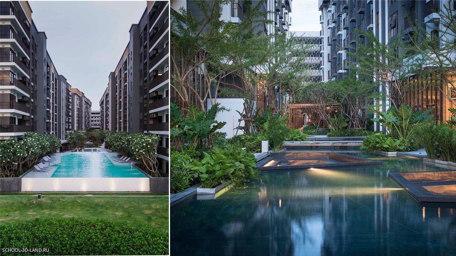 New residential area in Thailand