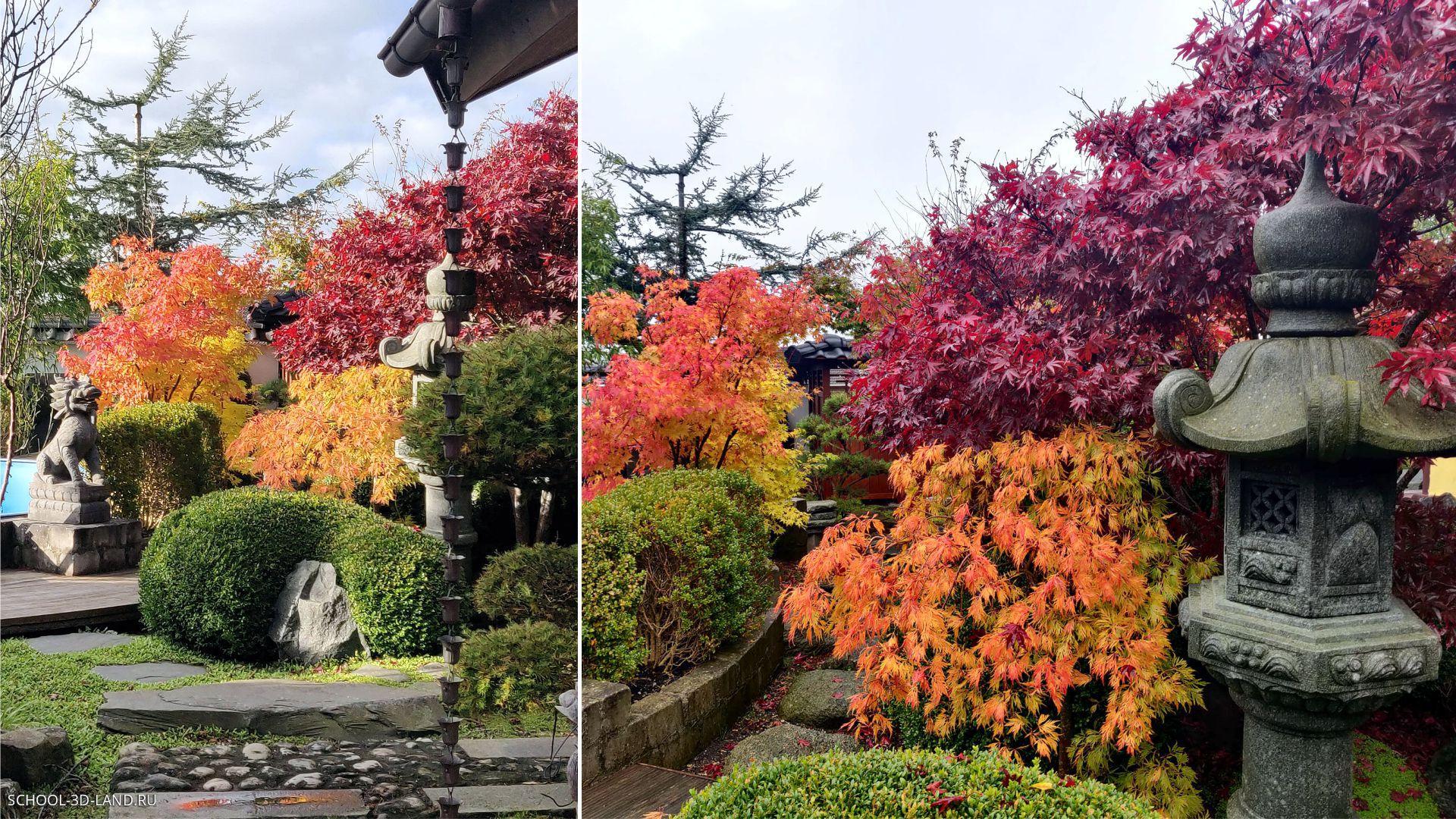 Осенний японский сад в Дании