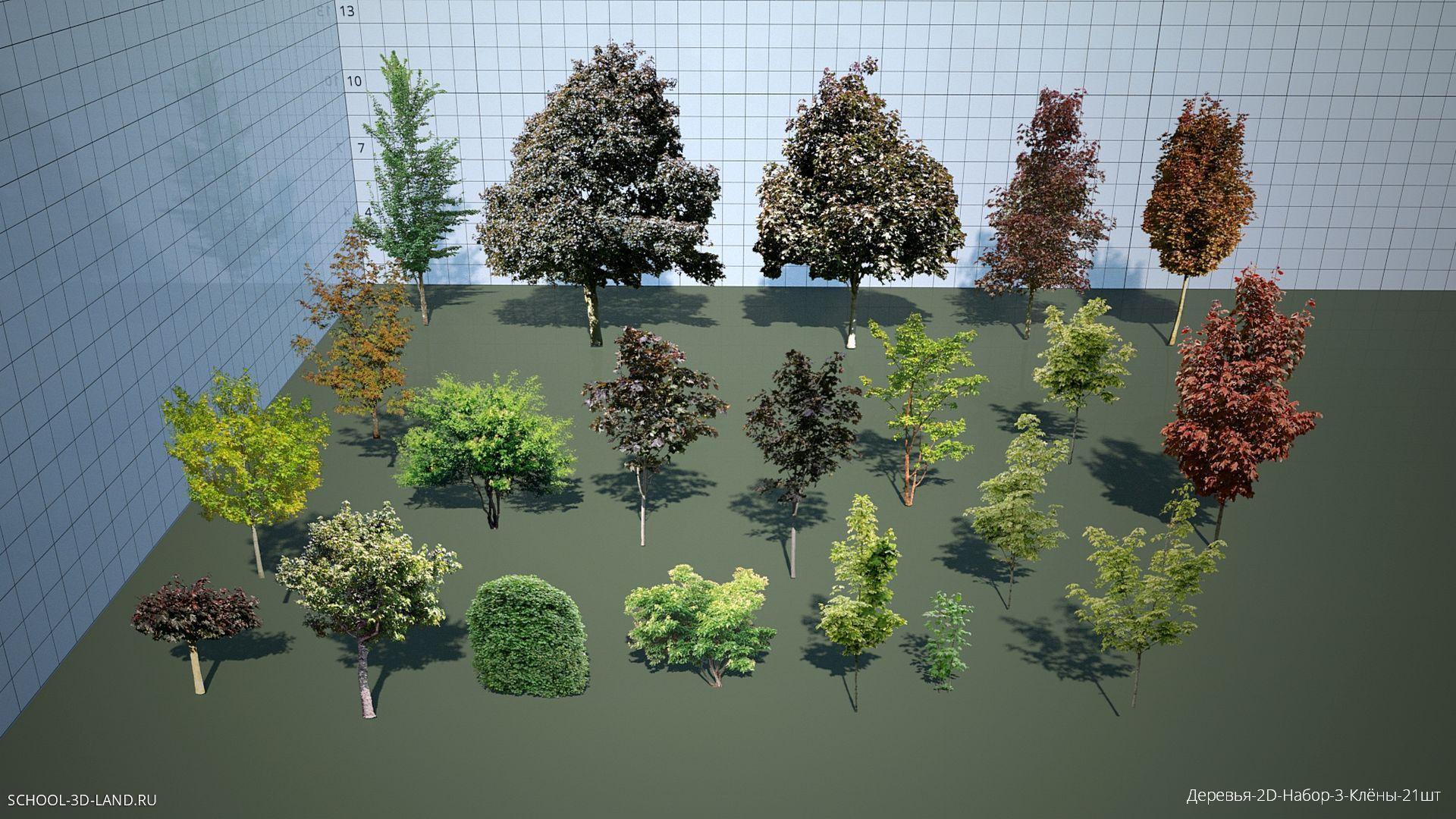 Trees-2D-Set-3-A (21pcs)