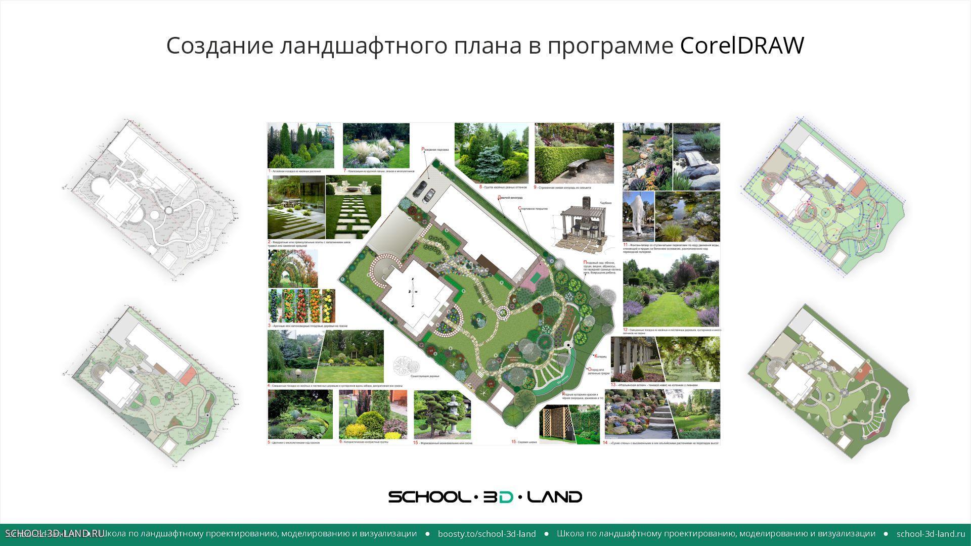 Creating a landscape plan in CorelDRAW